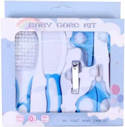 KERA WHITE 6-Piece Baby Grooming Kit Manual Nasal Aspirator