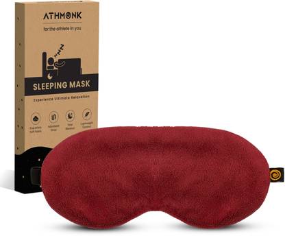 Athmonk Extra-Wide Eye Mask For Sleeping For Men & Women With Velcro Strap Eye Shade