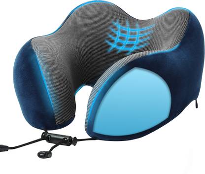 Greeli Neck Pillow with Cooling Gel Infused Memory Foam for Travel Neck Pillow