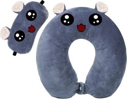 Varnar Ultra Soft Unisex Neck Pillow and sleeping eye mask for travel, office , home Neck Pillow & Eye Shade
