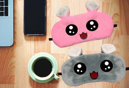 Juzzii Velvet Cute Doll Sleeping Blindfold Eye Mask for Men Women Girl Boy M.No.73-75 Eye Shade
