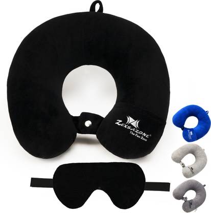 Zexsazone U Shape Neck Pillow travelling headrest, Multipurpose neck rest with Eye mask Neck Pillow