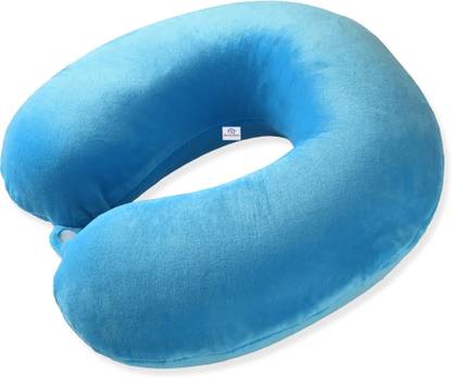 Heart Home 360° Memory Foam Neck Pillow for Travelling | JR-1-BLU | Blue Neck Pillow & Eye Shade