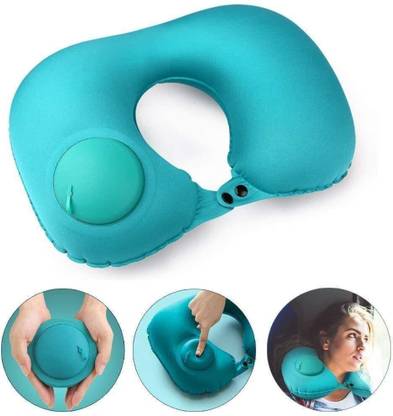 SarjuZone Soft Fabric Press Button Travel Neck Pillow Neck Pillow