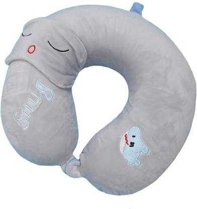 YOKO TOYS MEMORY FOAM TRAVELING NECK PILLOW WITH EYE MASK Neck Pillow & Eye Shade