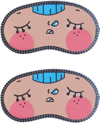 Jenna Napping-Napping Cartoon Face Sleeping Eye Mask (Pack of 2) Eye Shade