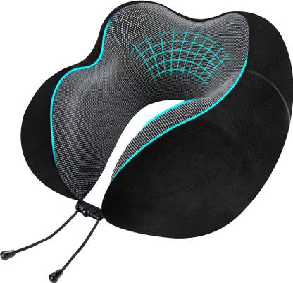 Greeli Premium Memory Foam Neck Support Pillow for Travel Comfortable and Portable Neck Pillow