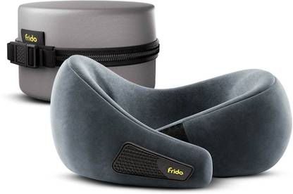 Frido Travel Neck Pillow, Premium Memory Foam Pillow for Flight Travel Neck Pillow