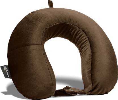 Neodrift ’Travelneck’ - Memory Foam Travel Pillow Velvet Cushion Neck Support Neck Pillow