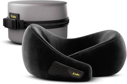 Frido Travel Neck Pillow, Premium Memory Foam Pillow for Flight Travel Neck Pillow