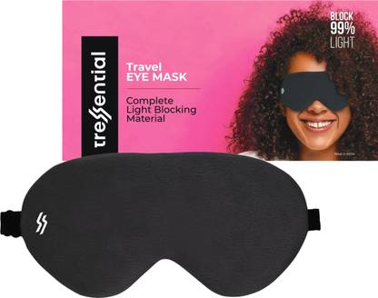 Tressential Super Soft Travel Sleep Eye Mask or Blindfold with Adjustable Strap Eye Shade Eye Shade