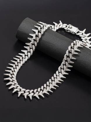 SAFISHA MC Stan Eagle Wings Stainless Steel Silver Plated Alloy Chain