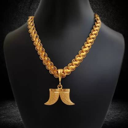 SHISHAMIVI 1 gram Pendant set With chain “20” Inches for man and boy New design new year Gold-plated Alloy Locket
