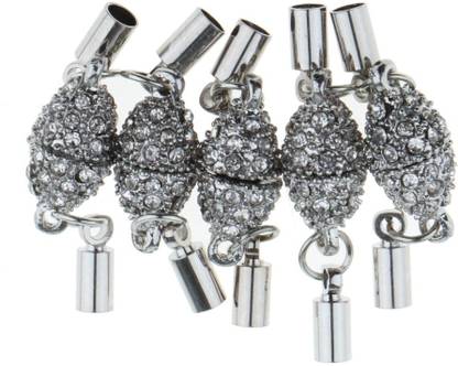 Lyla 5 Pieces Rhinestone Inlay Magnetic Clasps for Necklace Bracelet Connector
