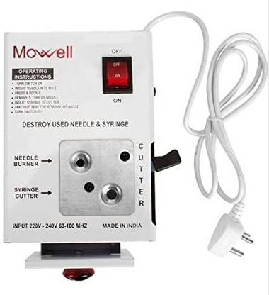 MOWELL Electric Needle Syringe Destroyer (Metal Body) Needle Burner