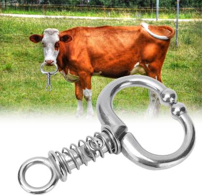 sannidhi Cattle Nose Ring Stainless Steel Detachable Clip-on Ring Needle Burner