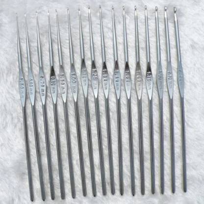 ADW CRAFT'S 0.5 mm to 3.00 mm crochet steel hooks for thread and wool work Hand Sewing Needle