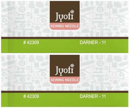 Jyoti Darner Hand Sewing Needle (Size 11), Long Length, Long Sharp with Elongated Eye Hand Sewing Needle