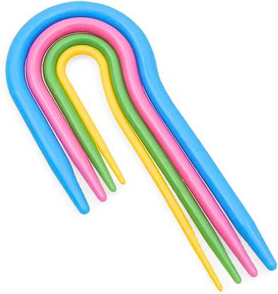 ADW CRAFT'S Plastic U-Shaped Cable Stitch Holder(4 Size 4 Pcs)|Plastic Cable Stitch Needle Hand Sewing Needle