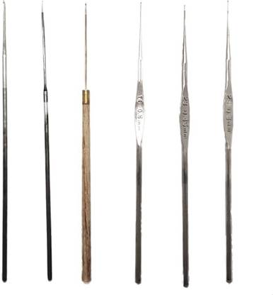 AWESOME STORE Aari Needles for,Zardosi Beading and Embroidery Tulip Needle Size 14, 23, 24 Hand Sewing Needle