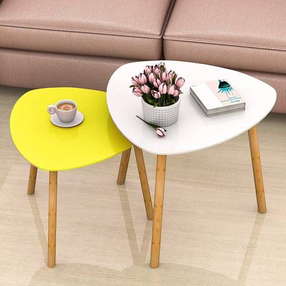 Custom Decor Coffee End Tables Modern Decor Side Table for Home and Office Solid Wood Nesting Table