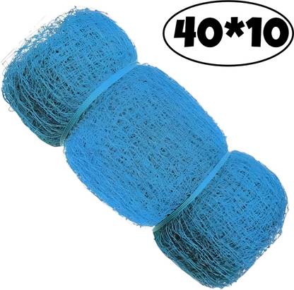 I2SERVICES Heavy-Duty Durable Cricket Training Net Safe & Easy to Install (Blue, 40*10 Ft) Cricket Net