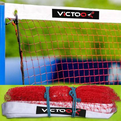 VICTOO Red Nylon Machine Knitted Badminton Net Badminton Net