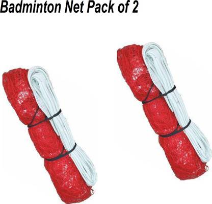 Monika Sports Badminton Nylon Net (Pack of 2 ) Badminton Net