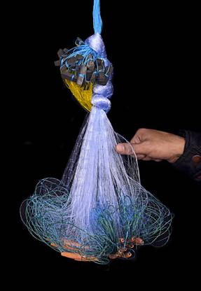 YASHNET 1.5 FINGER 35MM HOLE 3FIT HEIGHT 45 FIT LENGTH Fishing Net