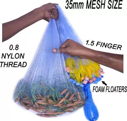 PURKAIT FISHNET GILLNET 1.5FINGER 35mm FISHING NET Fishing Net