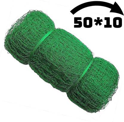 I2SERVICES Heavy-Duty Cricket Net for Safe & Effective Training (Green, 50*10 Ft) Cricket Net