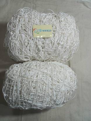 Zenamco 6X9X24 Football Net| 2mm White thread with Interlocking Border with 12 ply Football Net