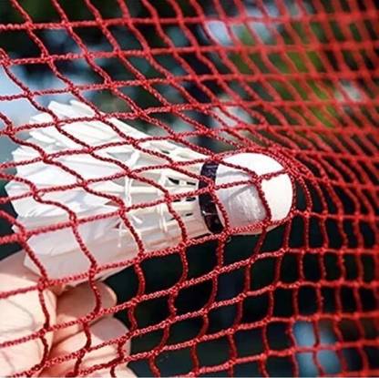 XFOX Sports Nylon Badminton Net Single side niwar Tape for Practice Red Badminton Net Badminton Net