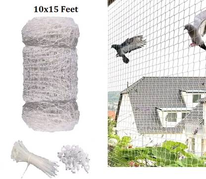 Ziccs Anti Bird Net for Balcony | Kabutar Jali Pigeon Net for Balcony, 10X15 feet Camping Net