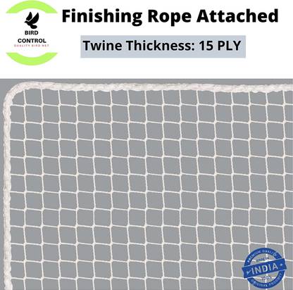 VSsport Nylon Child Protection Net/Balcony /Bird Net/Monkey W-12PLY H(10FTX40FT) (WHITE) Bird Net
