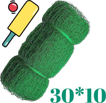 I2SERVICES Heavy-Duty Nylon Cricket Net – Ideal for Practice & Boundaries (30*10 Ft) Cricket Net
