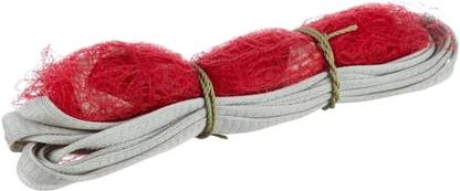 GALY Sports Nylon Badminton Net Single side niwar Tape for Practice Red Badminton Net Badminton Net