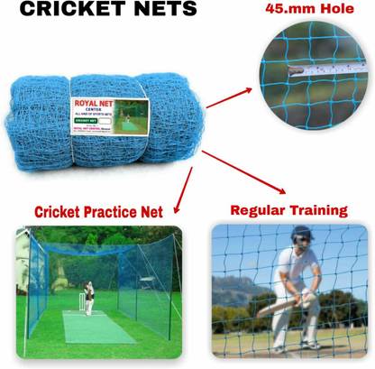 रॉयलनेट 100x10 Blue cricket Practice Net Boundary Ground Net नेट