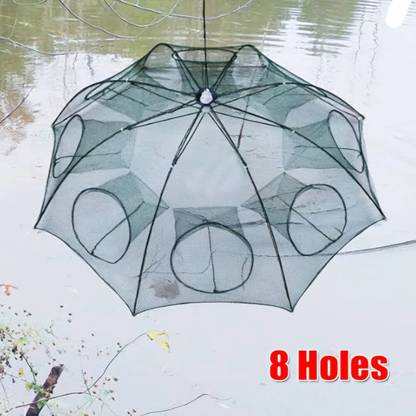 Khatija Manufacture Service Portable Folding umbrella 8 holes Crab,shrimp,Fishing net Fishing Net