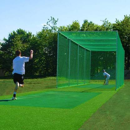 ROYALNETCENTER 50x10 Feet Cricket Practice & Boundary Safety Net Cricket Net