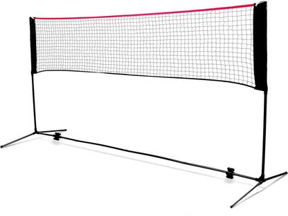 Hacer Foldable Stand Poles & Carry Bag for Outdoor Indoor Use With 4.2M Badminton Net