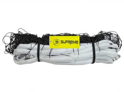 Supreme Volleyball Net Nylon (4 Side Tape) Thick Qlty , 10 Mesh (Pack Of 1) Volleyball Net