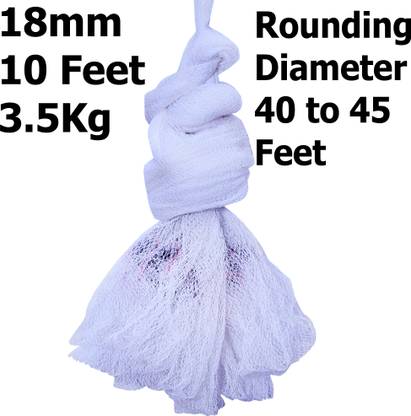 TAJNET CASTNET 10 FEET HEIGHT 3.6KG WEIGHT HOLE 18MM NYLON THREADS Fishing Net