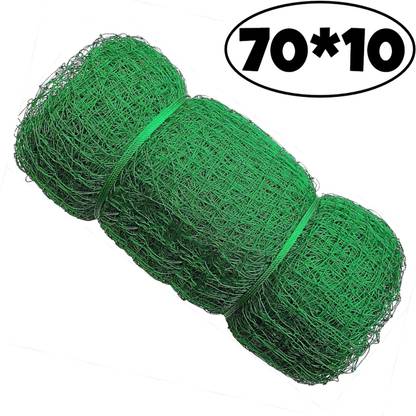 I2SERVICES Professional Cricket Boundary Net – Tough Nylon for Training (Green, 70*10 Ft) Cricket Net