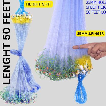 YASHNET GILLNET 1 FINGER 25MM HOLE SIZE 50 FEET LENGTH Fishing Net