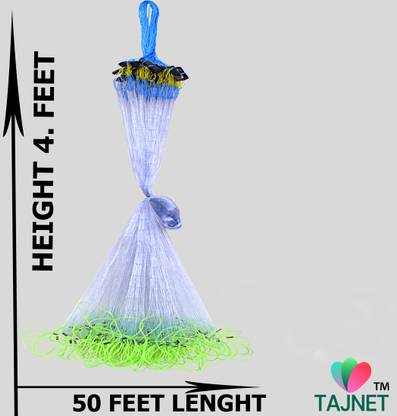 TAJNET 3 FINGER GILLNET 70MM FEET HEIGHT 50 FEET LENGTH SHISHAJAAL Fishing Net Fishing Net