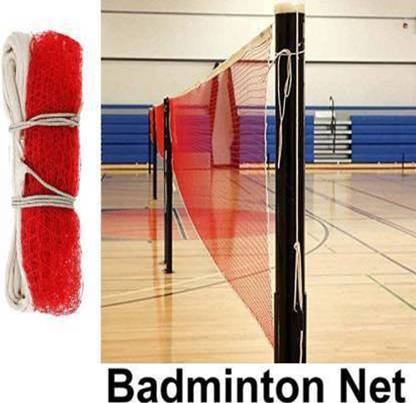 Benstar Badminton Net/Practice Net Supar Quality Double Side Niwar Tape size 22x2.5 ft Badminton Net