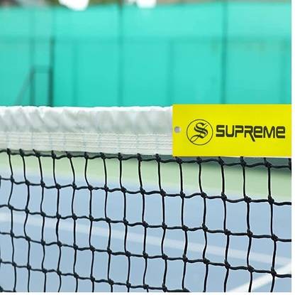 Supreme Professional Tennis Net Nylon All Double Tournament Qlty (Pack Of 1) Tennis Net