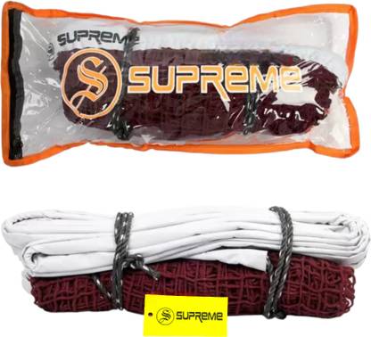 Supreme Badminton Net (York) Professional/Tournament Cotton Material Net. (Pack Of 1) Badminton Net