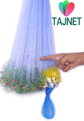 TAJNET GILLNET 1 FINGER 30MM,HEIGHT 5FEET,LENGHT 50 FT UPPER LENGHT 100FT, DOWN Aquarium Fish Net